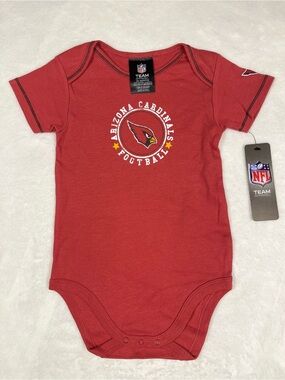 NFL Arizona Cardinals Football Baby Toddler One-Piece Bodysuit Vintage Style Red